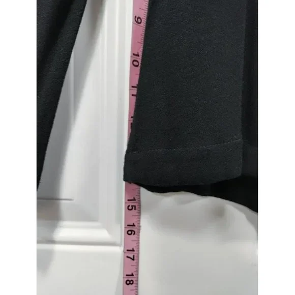 Anthropologie Cloth & Stone Womens Round Neck Bell Sleeve Blouse Black XS-M - Picture 8 of 10